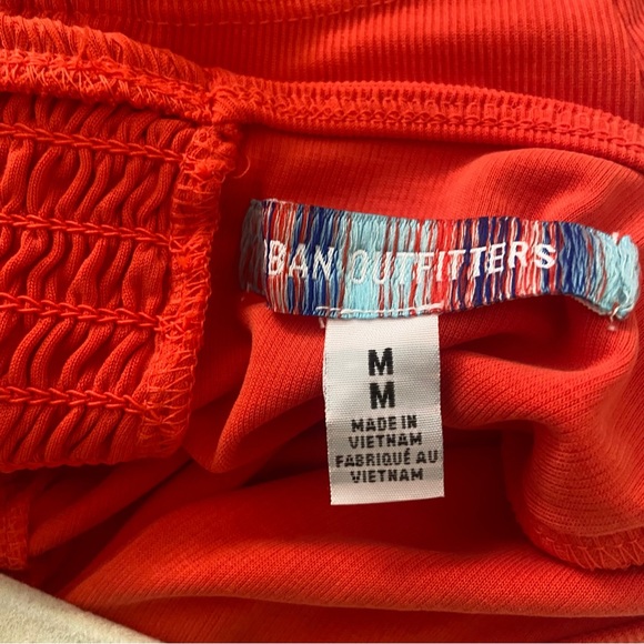 Urban Outfitters orange scrunch halter top crop top new with tags women’s medium - Picture 9 of 9